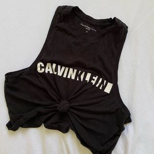 BUNDLE DEAL!Calvin Klein tie front crop